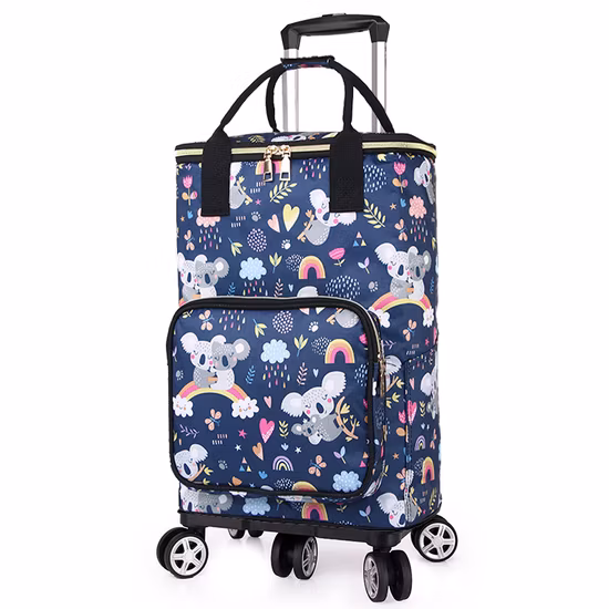 Glacière pliable de voyage de sac de chariot congelé avec la roue