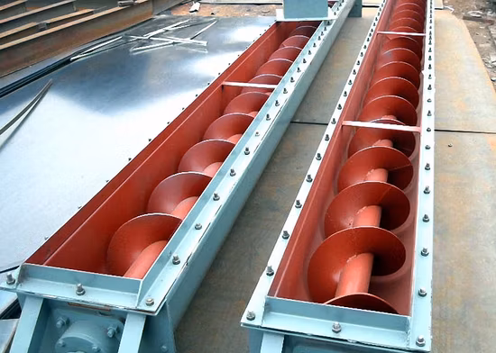 Utilisation de convoyeur à double vis dans la chaîne de production de sable céramique à bon prix