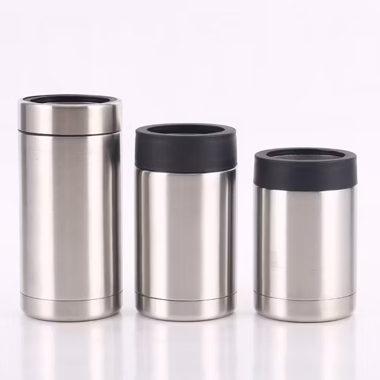 Refroidisseur de canettes sous vide en acier inoxydable de 380 ml